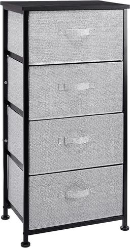 Amazon Basics Commode 4 Tiroirs Tissu