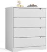 Bealife Commode Blanche 4 Tiroirs