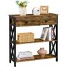 Yaheetech Table Console Bois MDF X-Frame 80 cm