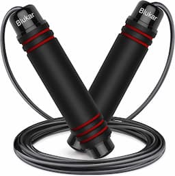 Blukar Speed Jump Rope réglable (roulements acier, câble PVC 3 m)