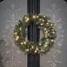 Lights4fun Couronne de Noël pré-éclairée 50 cm, 40 LED, IP44