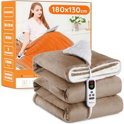 Mia&Coco couverture chauffante 10 niveaux rouge/kaki