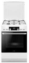 Amica ACM7005RB — cuisinière tout-gaz 4 feux, four 77 L blanc