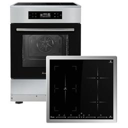 Cuisinière induction 60 cm four 58 cm (zone flex, chaleur tournante)