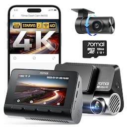 70mai A810S (4K + arrière 1080p, Sony STARVIS 2)