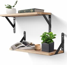 Uten Étagère Murale Industrielle (lot de 2, 42 cm)