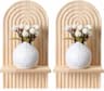 Qiwuhai Étagère Murale Bohème Arc-en-Ciel (lot de 2)