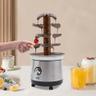 CuCummoo fontaine à chocolat 4 étages inox 190 W tour en spirale