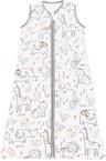 Chilsuessy Gigoteuse d'été sans manches 0,5 TOG (100 % coton, grand zip, jusqu'à ~24 mois)