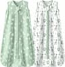 Mosebears Lot de 2 été 0,5 TOG (100 % coton, triple zip)