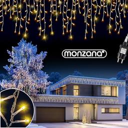 Monzana Guirlande Lumineuse Extérieure 15 m 400 LED Blanc Chaud