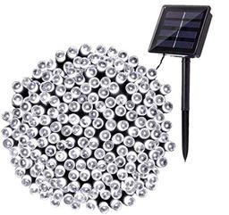 BrizLabs Guirlande Solaire Extérieure 20 m 200 LED, Blanc Froid