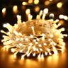 BrizLabs Guirlande Lumineuse Extérieure 15 m 100 LED, Blanc Chaud