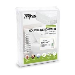 Teskad housse de sommier Zip-n-Click (140x190/200)