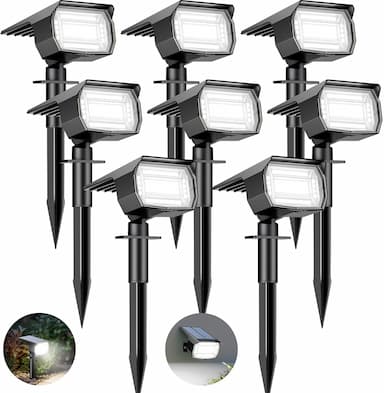 btfarm Lot 8 Spots Solaires 72 LED