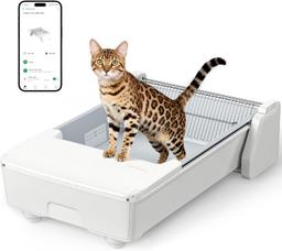 MeoWant Double Râteau : bac étanche et nettoyage en deux passes