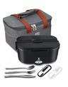 STN Lunch Box Chauffante 75W étanche, inox 304 1,5 L, sac isolant