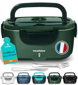TRAVELISIMO gamelle chauffante 100 W 1,5 L 3 en 1 en acier inoxydable