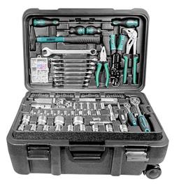 Mannesmann M29070 valise trolley à outils 122 pièces chrome-vanadium