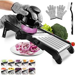 MASTERTOP Mandoline de cuisine réglable en inox