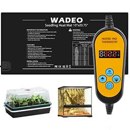 WADEO Tapis Chauffant 25 x 52 cm avec Thermostat