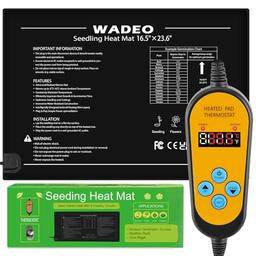 WADEO Tapis Chauffant 60 x 42 cm avec Thermostat