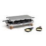 Tefal Pierrade Gourmet raclette 2 en 1, 8 coupelles extra-profondes