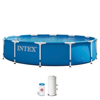 Intex Metal Frame Ø366 × 76 cm + épurateur à cartouche inclus