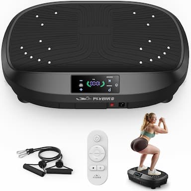 FLYBIRD Plateforme Vibrante (150 kg, 120 intensités, silencieuse)