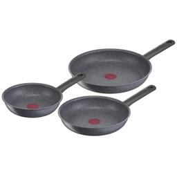 Tefal Natural On lot de 3 poêles 20/24/26 cm (induction, fabriquée en France)