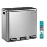 SONGMICS Poubelle de Tri 3 x 18L LTB54NL