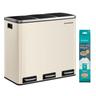 SONGMICS Poubelle de Tri 3 x 18L LTB054A02 beige sable