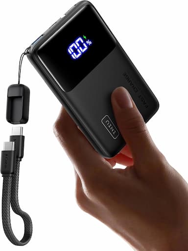 INIU Mini 10000 mAh 45 W (charge rapide, câble USB-C amovible)