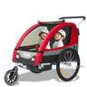 Tiggo T2 — remorque vélo 2-en-1 1 ou 2 enfants, roue avant 360°