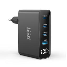 TOPADRE 100W (4 ports, GaN, indicateur LED de puissance)
