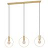 Eglo Manizales suspension 3 anneaux en laiton brossé, douilles E27