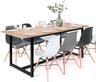 IDMarket Detroit 160-200 cm design industriel 6-10 personnes