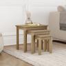Vida Designs Oakridge Tables gigognes chêne (lot de 3)
