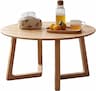 YESWOOD Ronde chêne massif (Ø75 cm, pied incliné scandinave)