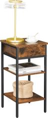 VASAGLE Table de Chevet Haute Industrielle LET502