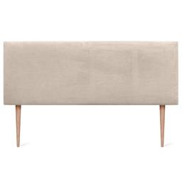 DHOME Tête de lit velours côtelé 160 cm beige avec fixations