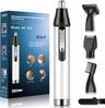Cleanfly Tondeuse Nez et Oreille 4-en-1 USB rechargeable