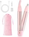 HEBECA Tondeuse Nez Oreilles 2-en-1, rechargeable, sourcils