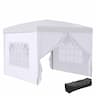 Outsunny tonnelle pop-up 3x3 m avec 4 parois amovibles