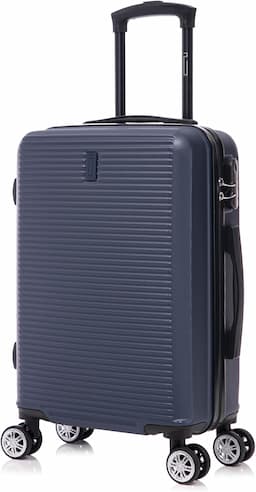 CELIMS Valise cabine rigide ABS 55x35x25 cm (bleu marine)