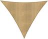 Lumaland Voile d'ombrage triangulaire HDPE 4 x 4 x 4 m avec cordes