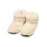 Warmies Furry Warmers Bottes fourrées micro-ondes, coloris crème