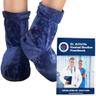 Dr. Arthritis Chaussons bouillotte micro-ondes, lin et lavande, bleu