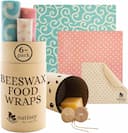 Natissy bee wraps cire d'abeille (lot de 6)