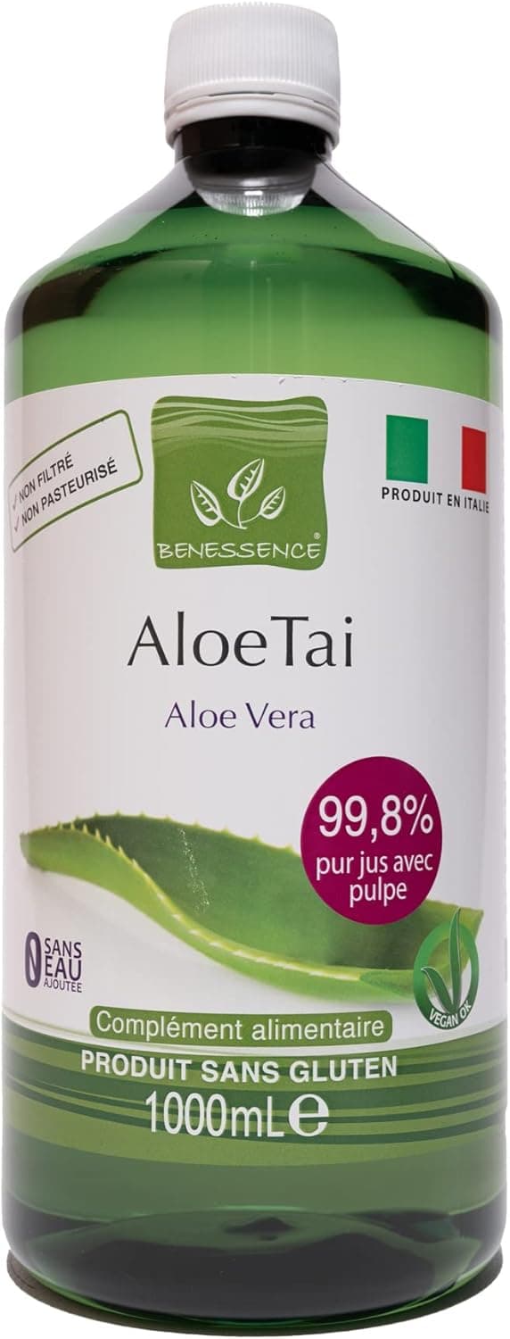 Jus d'aloe vera pur 99% alimentaire